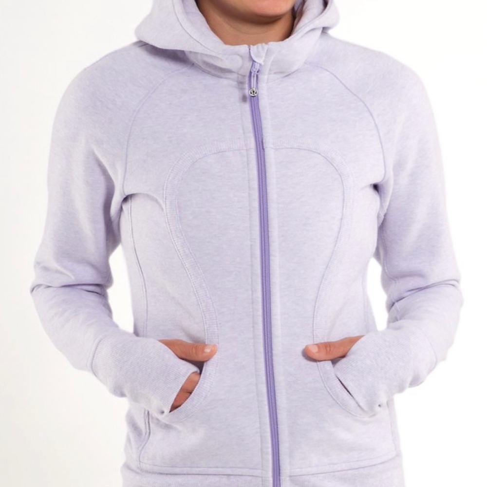 EUC lululemon scuba jacket (6) Heathered Lilac